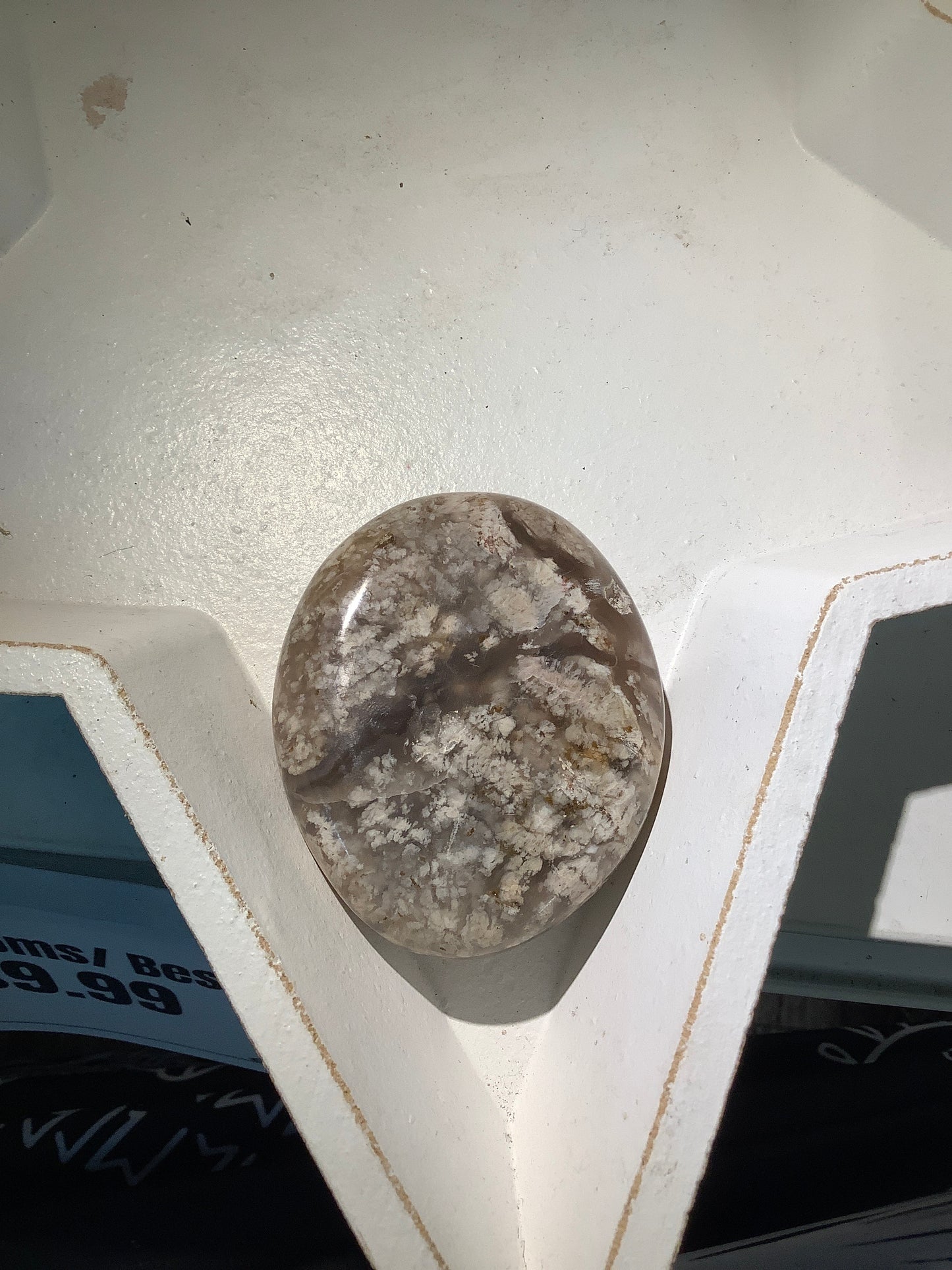 Palm Stone - Flower Agate