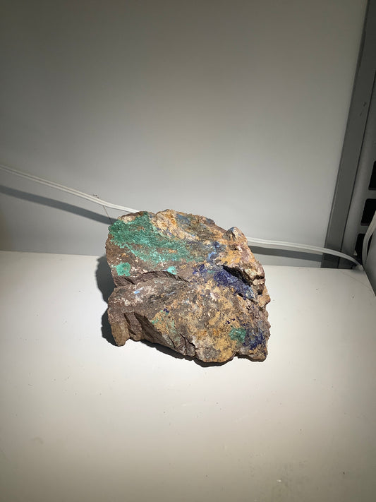 Specimen - Azurite, Malachite, & Sunstone