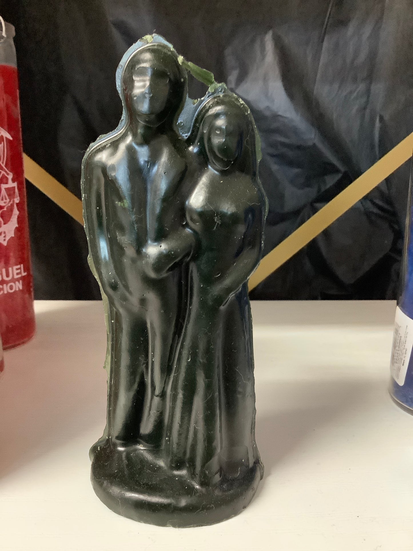 Candle Figure Couple Black