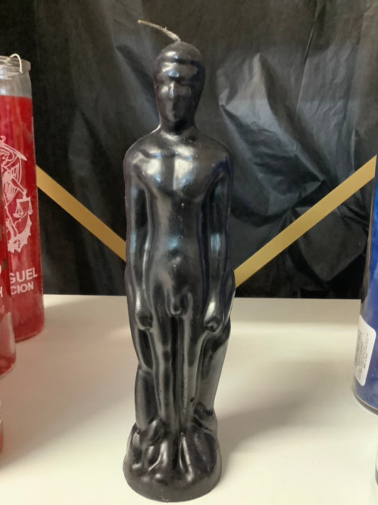 Candle Figure Man Black
