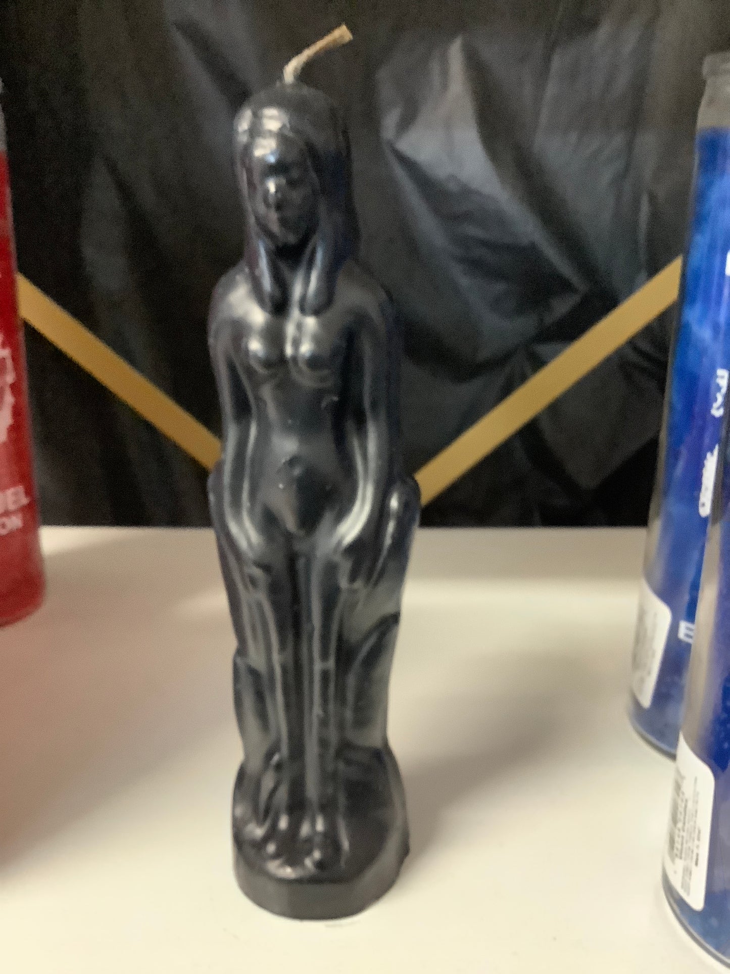 Candle Figure Woman Black