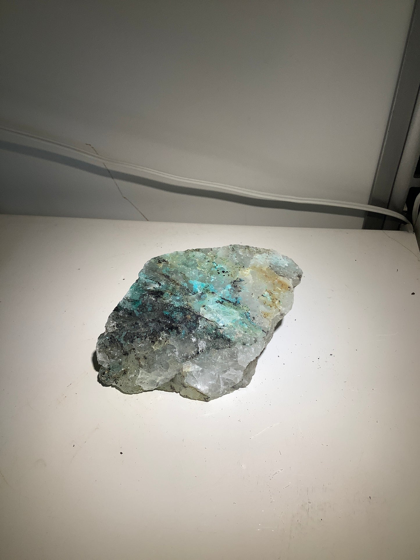 Specimen - Chrysocolla & Clear Quartz