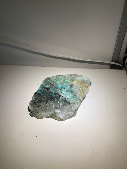Specimen - Chrysocolla & Clear Quartz