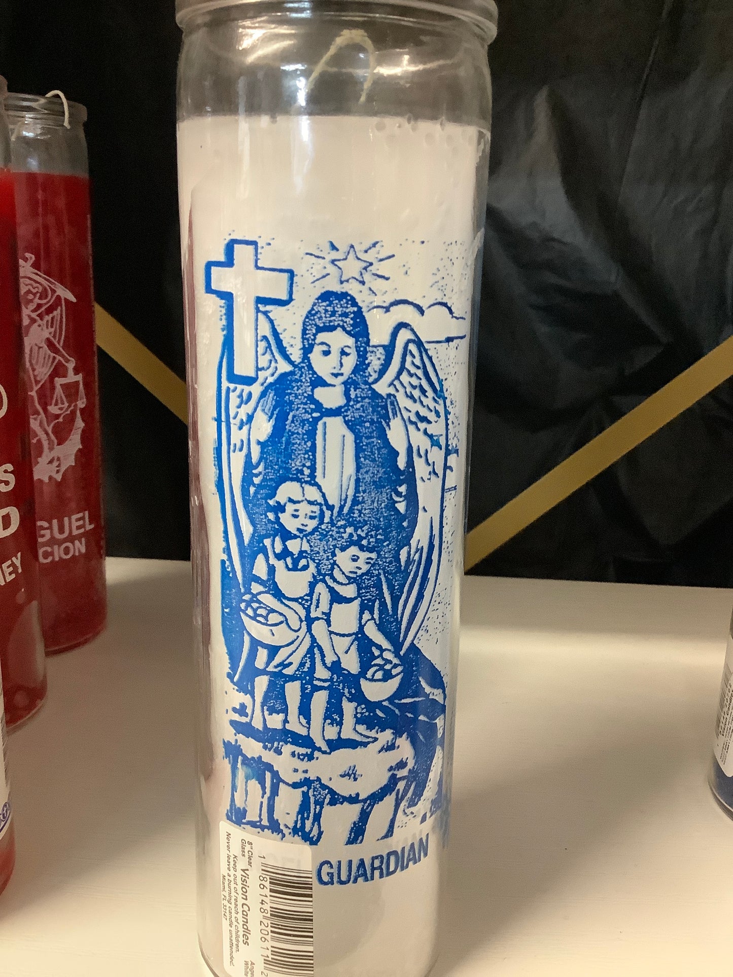Candle 7 Day Prayer White Guardian Angels