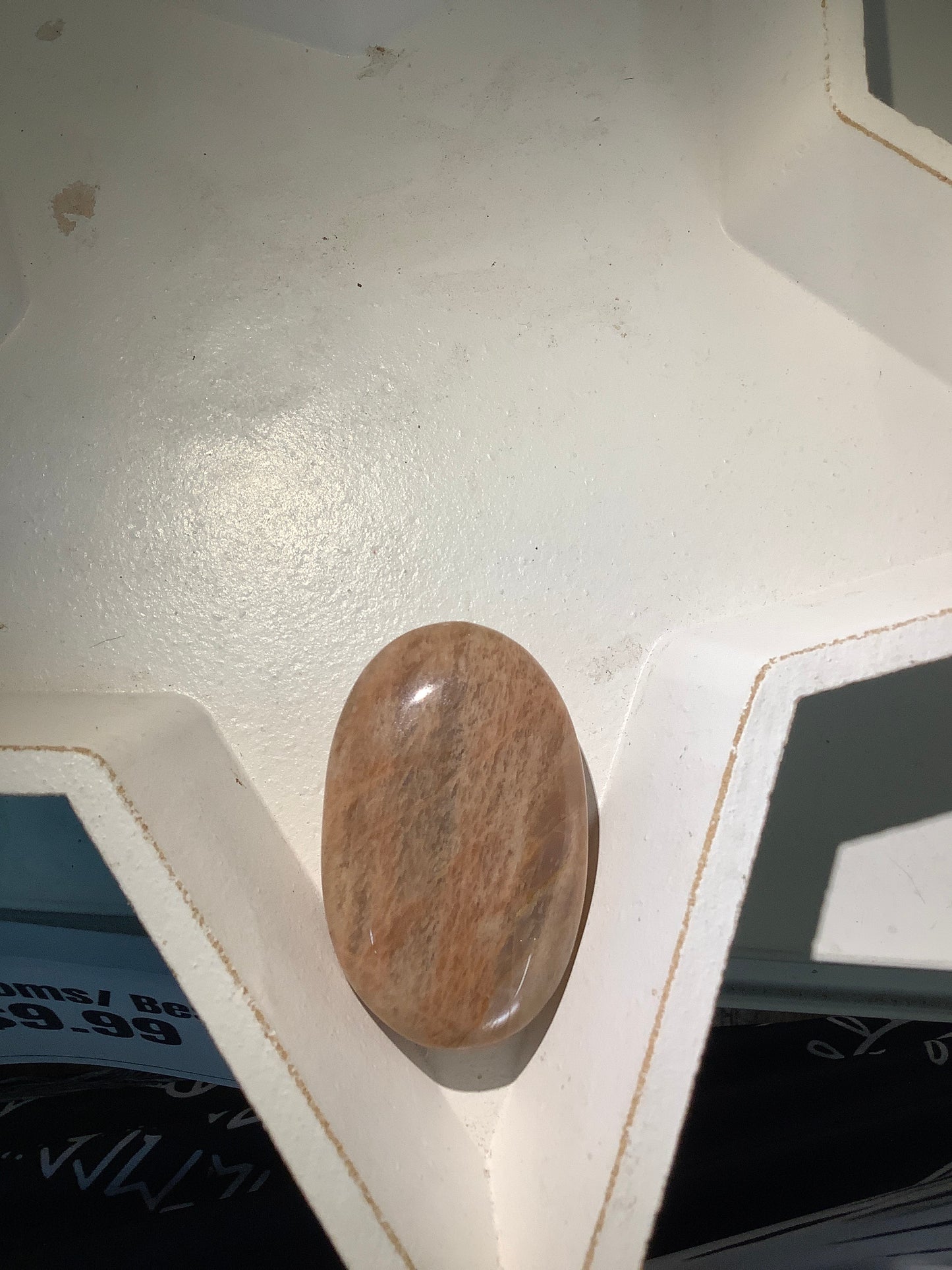 Palm Stone - Peach Moonstone